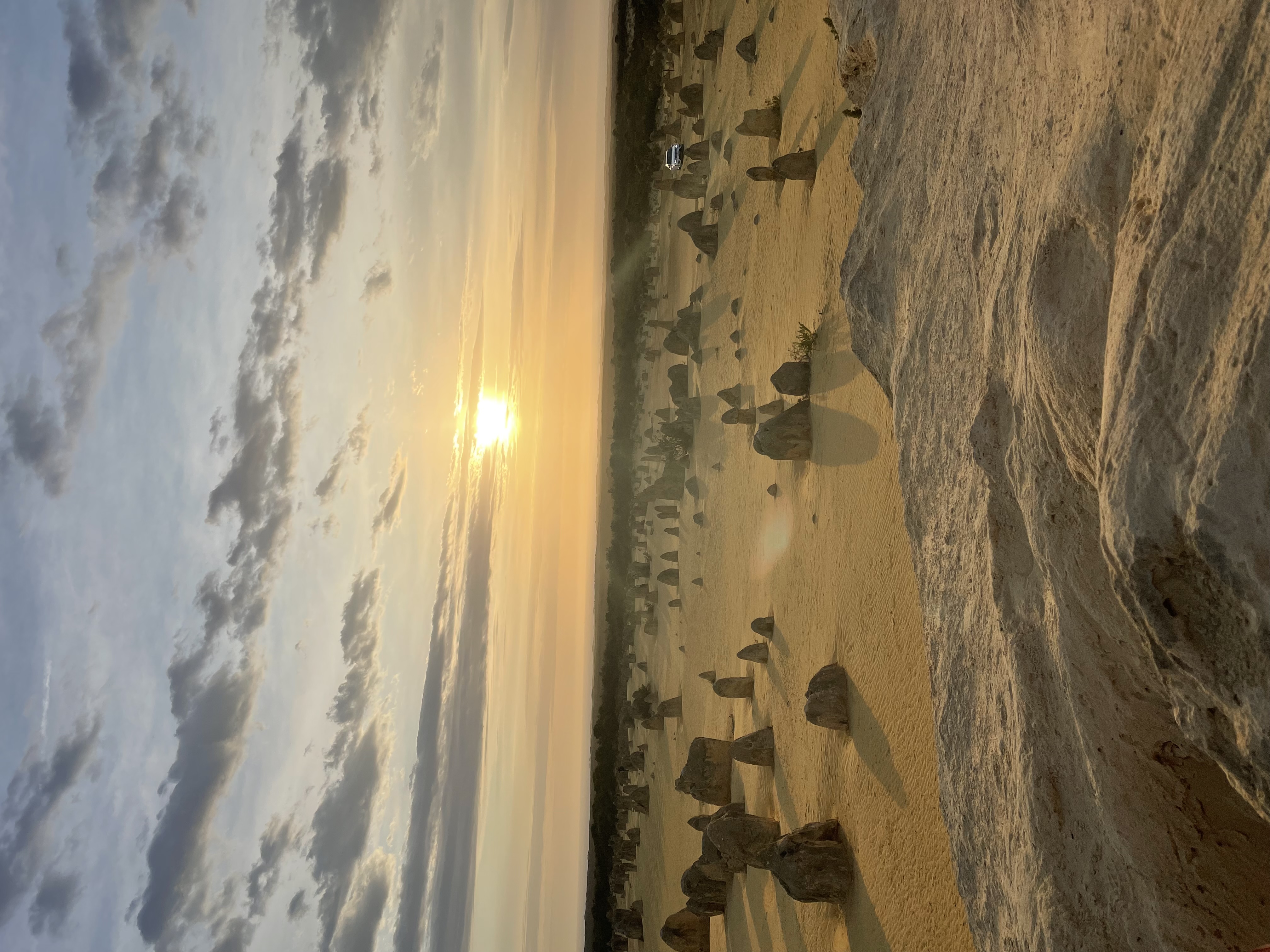 ピナクルズの夕日