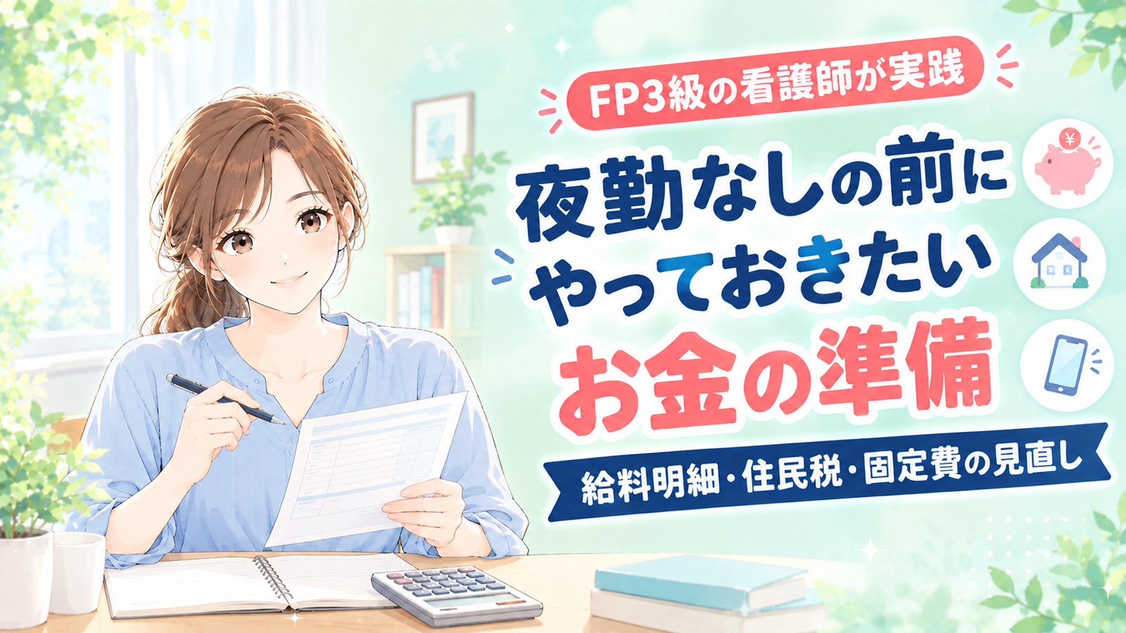 看護師が夜勤なしに転職する前に、やっておきたいお金の準備